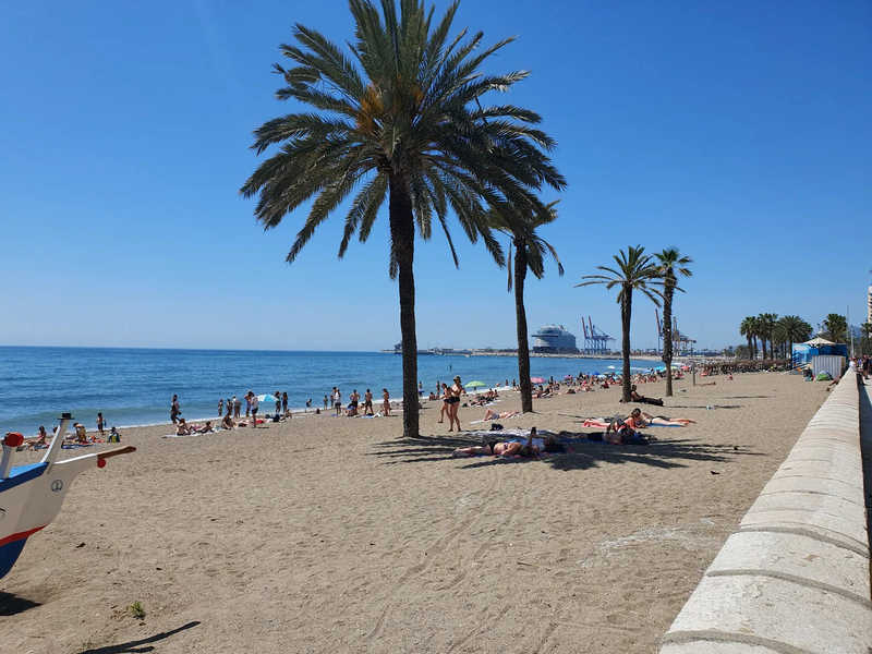 Malaga am Strand